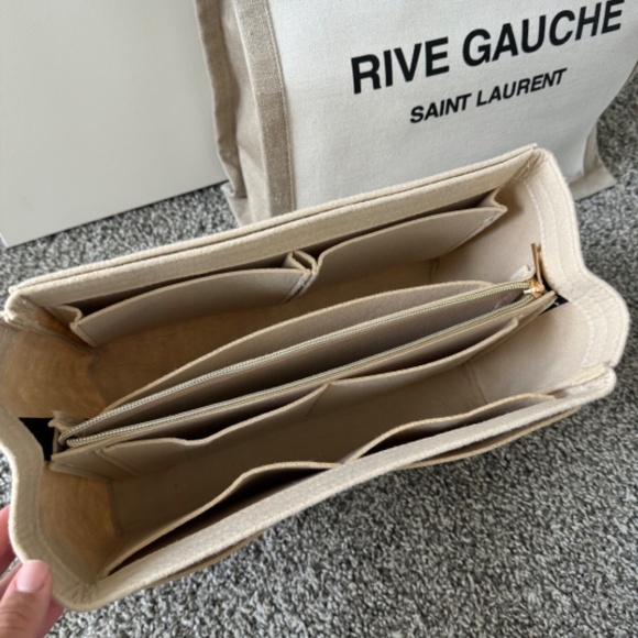 SAINT LAURENT LINEN TOTE - Picture 12 of 13